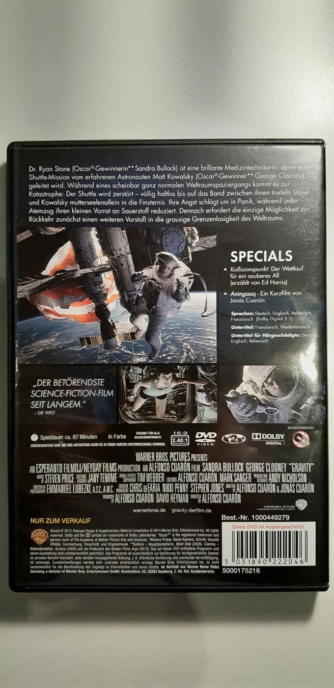 Tous les DVDs: Gravity – D'occasion à Rheinfelden par globis67 1