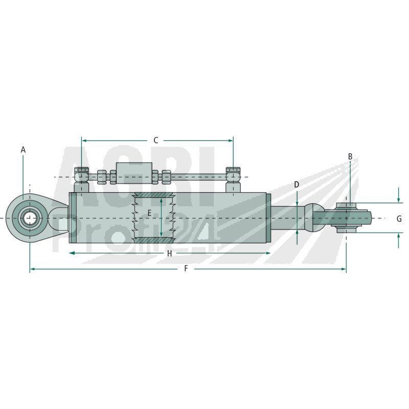 Accessori Trattori &Veicoli agricoli: Hydraulischer Oberlenker Kat.1 352/447 – Nuovo e nell'imballaggio originale da Bottighofen venduto da zaap 1