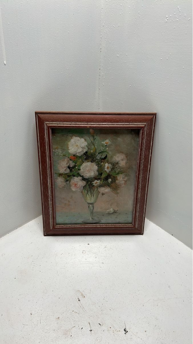 Foto & Immagini: Blumenölgemälde mit Rahmen, Vintage – Usato da Madiswil venduto da Bilranis1071