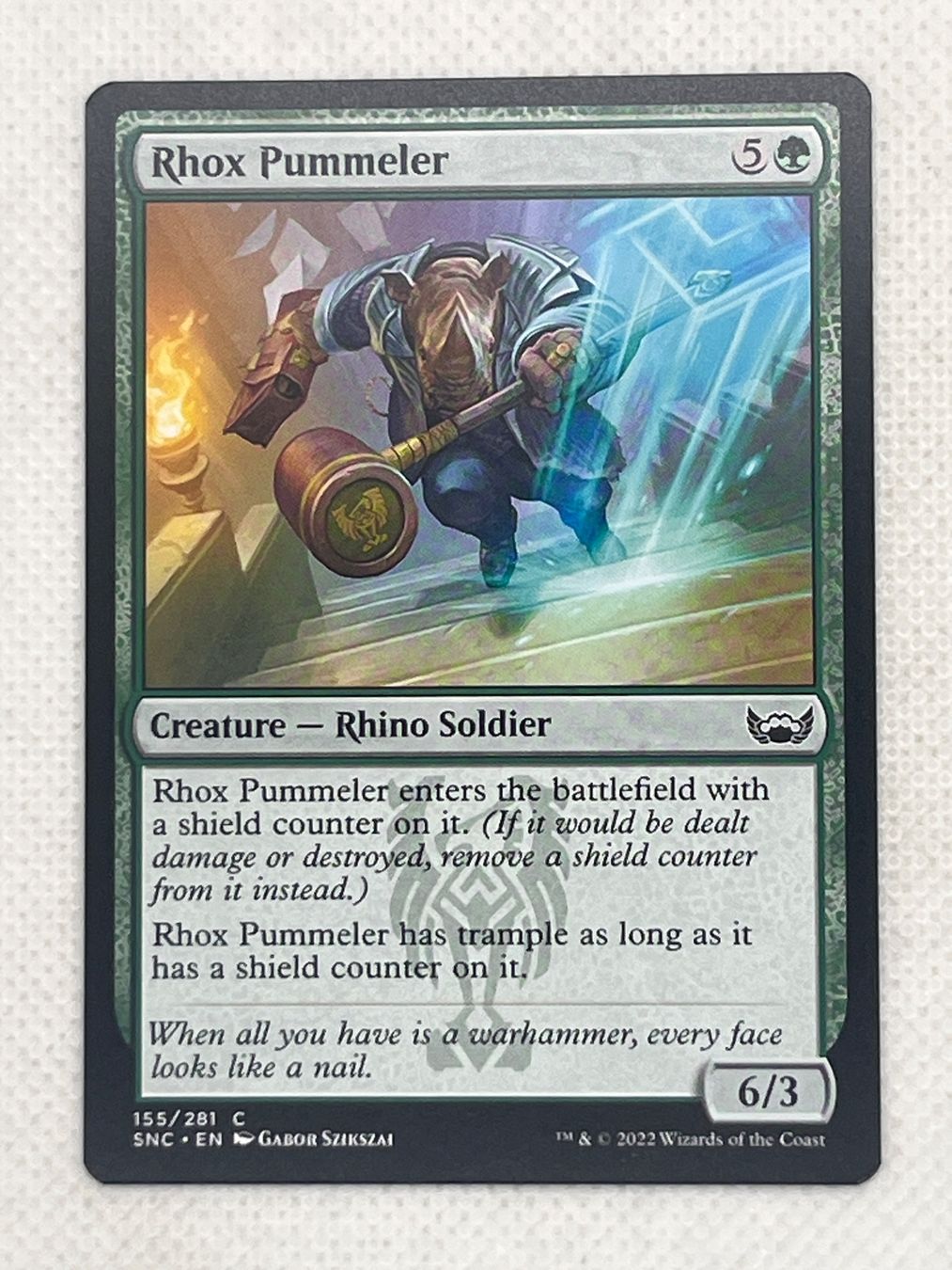 Magic The Gathering Carte collezionabili: Rhox Pummeler - Magic the Gathering - SNC 155/281 – Usato da Hinterkappelen venduto da Kim1992