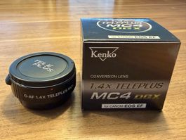 Kenko Teleplus MC4 DGX 1.4X Canon EF Konverter, Neuwertig.
