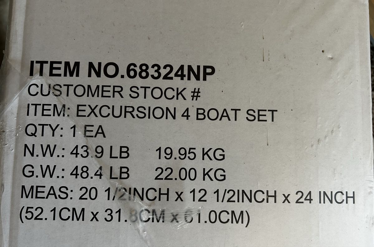 Barche: Intex Excursion 4 Boot Set, noch Original verpackt  – Nuovo e nell'imballaggio originale da Waltenschwil venduto da Hendi 3
