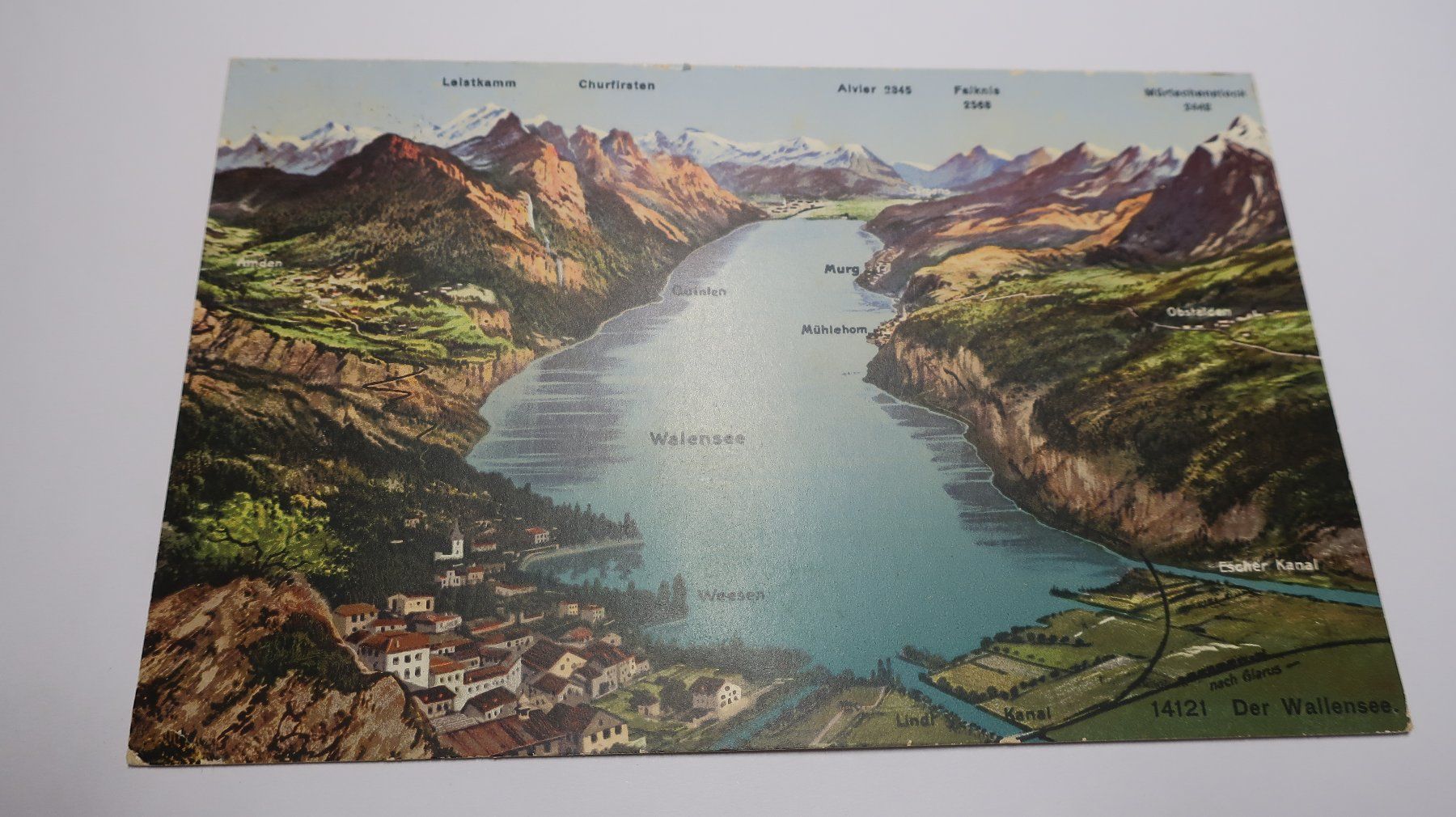 Ansichtskarten: Walensee Panorama 1911 – Gebraucht aus Cormoret von Pascalll2001 1