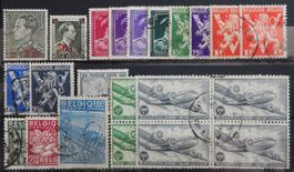 Belgien ex. Kat. 565-814 */gest. 1941/48