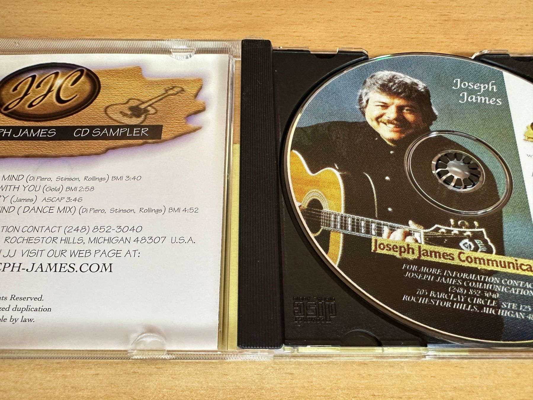 CD: Joseph James – Joseph James CD Sampler – Usato da Rikon im Tösstal venduto da Alpenmutz 2