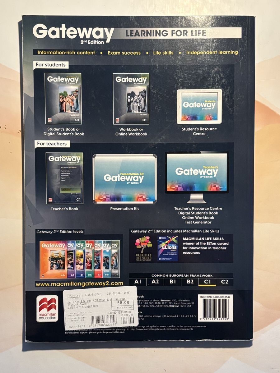 Libri: Gateway student’s book, 2nd edition  – Nuovo (secondo la descrizione) da Troinex venduto da alexia.rey 1