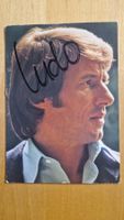 Udo Jürgens, Original Autogramm auf Karte in Farbe