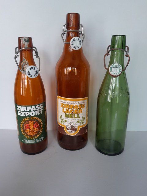 Bicchieri, Caraffe & Bottiglie: Bier Flaschen Brauerei Zirfass Buchs – Usato da St.Gallen venduto da Stocken64