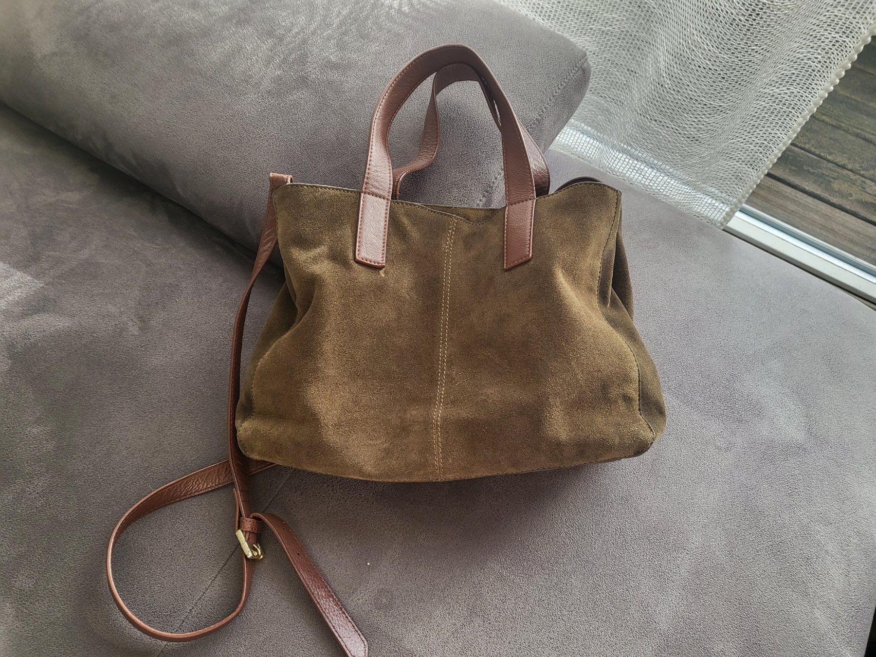 Borse da donna: Tasche aus Velours Naturleder – Usato da Brütten venduto da Diana098 1