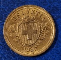 1 RAPPEN JAHR 1937 - SCHWEIZ