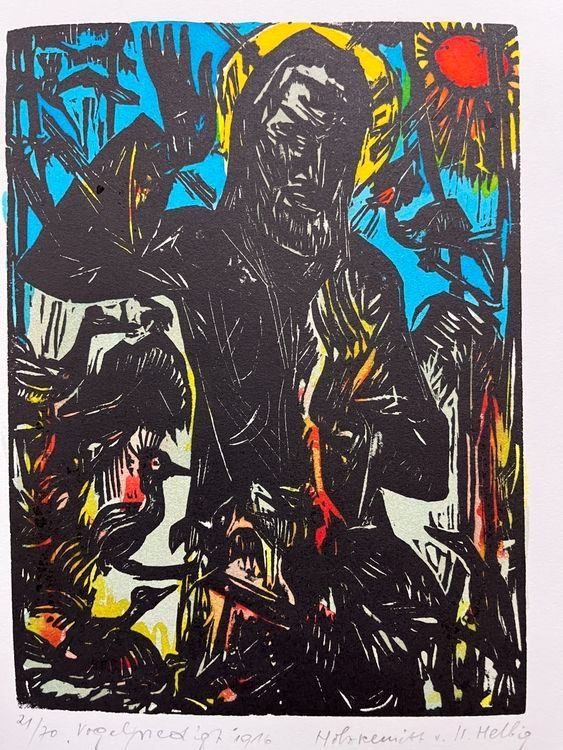 Xilografie: WALTER HELBIG HOLZSCHNITT NUMMERIERT – Usato da Gersau venduto da grafik-kunst 2