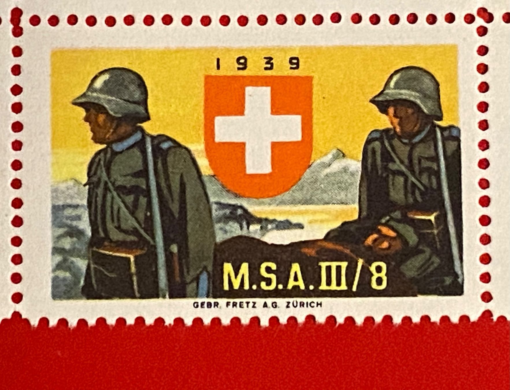 Tutti i francobolli: Vignettes  militaire - Suisse – Nuovo (secondo la descrizione) da Petit-Lancy venduto da Solcarm 2