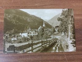 Alte Ansichtskarte Furkabahn Fiesch Wallis
