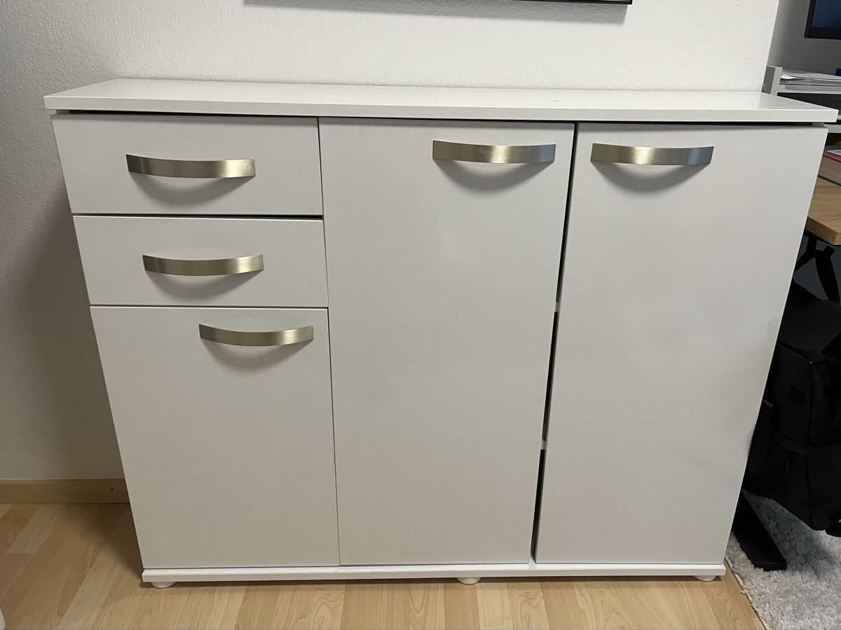 Cassettiere: Flurmöbel / Sideboard / Kommode weiss glänzend – Usato da Zug venduto da amolution 1