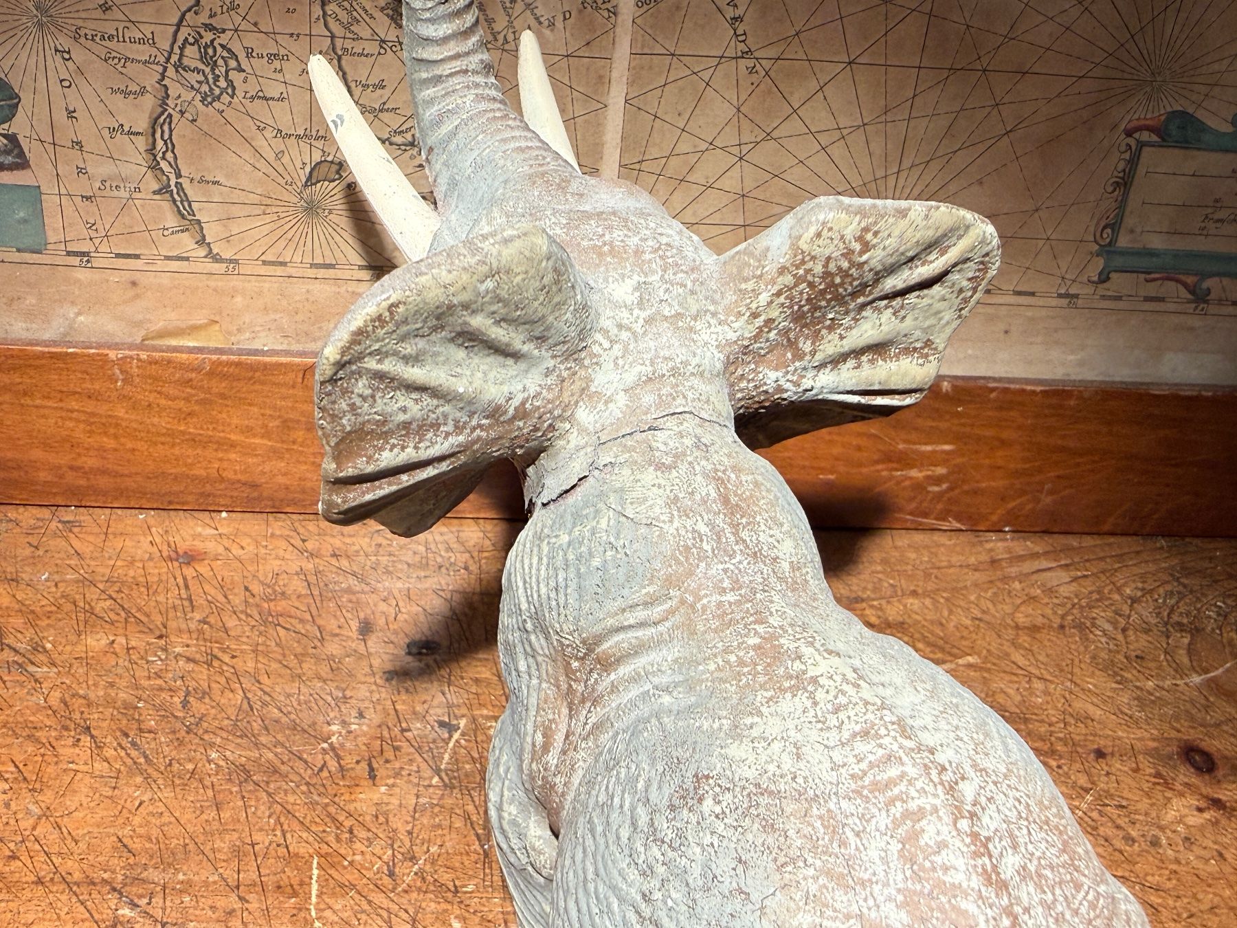 Statuette: Antike Elefant Figur aus Elastolin (Germany) – Usato da schaffhausen venduto da VintAntik_1980 8