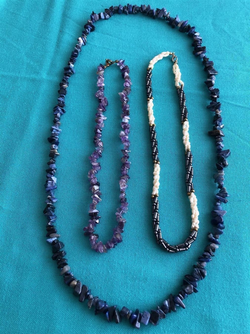 Catenine: LOT wunderschöne echte Steinketten 3.Stk – Usato da Steinhausen venduto da Super05