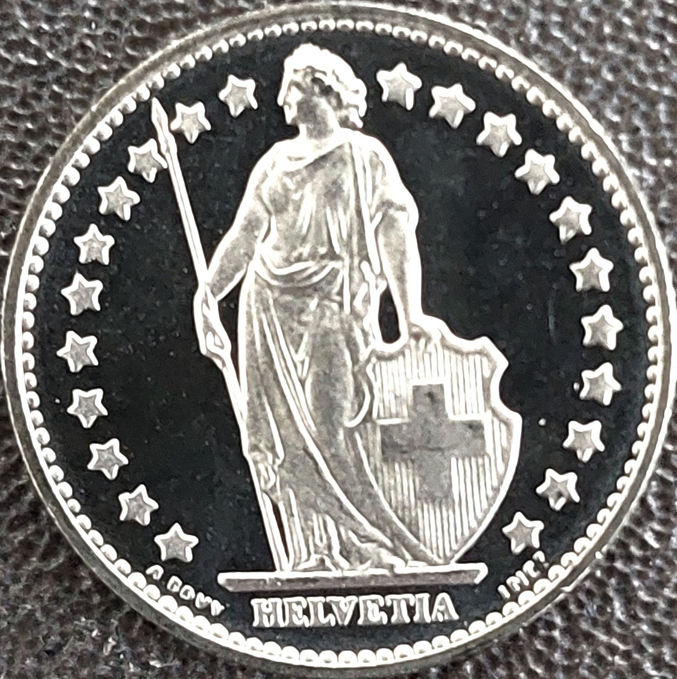 Tutti le monete: 1 Franken 1981 stgl. / aus Münzsatz – Nuovo (secondo la descrizione) da Arch venduto da coinsandmore 1