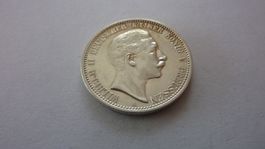 Silbermünze aus Preussen : 2 Mark Kaiser Wilhelm II.   1905