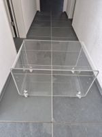 Designer Acrylglas Tisch/Rollcontainer