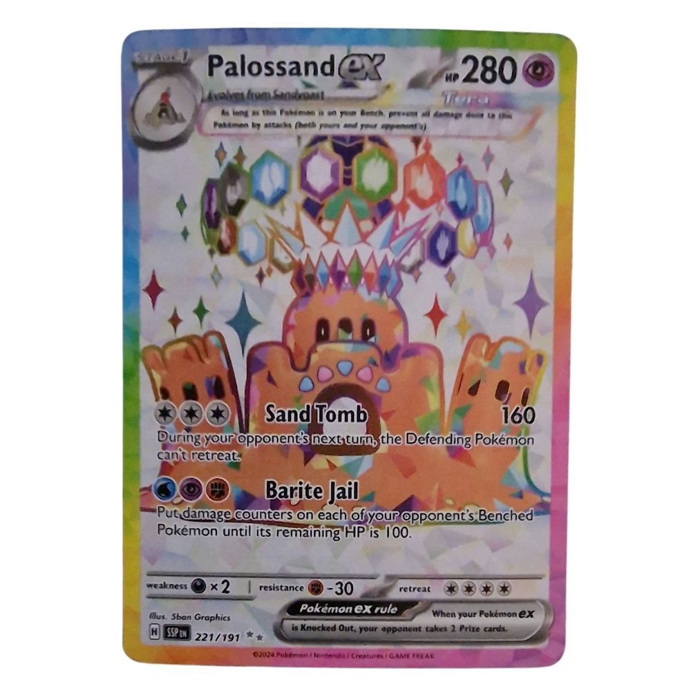 Pokémon Carte collezionabili: Palossand  ex  221 surging sparks pokemon TCG – Usato da Genève venduto da Cardtreasure