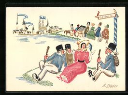 Zürich, Sechseläuten 1926, Dei drei ge