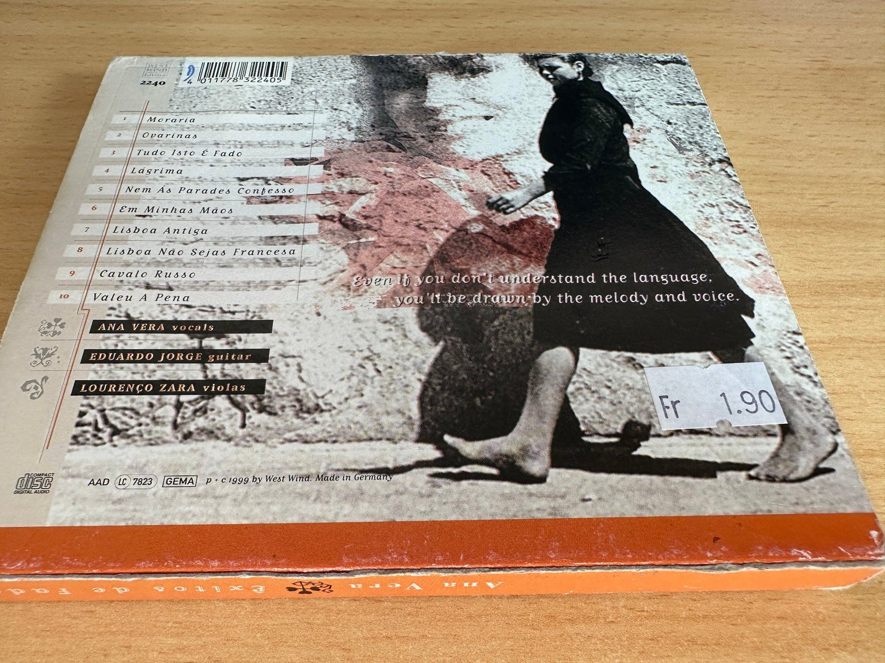 CDs: Ana Vera – Êxitos De Fado – D'occasion à Rikon im Tösstal par Alpenmutz 1