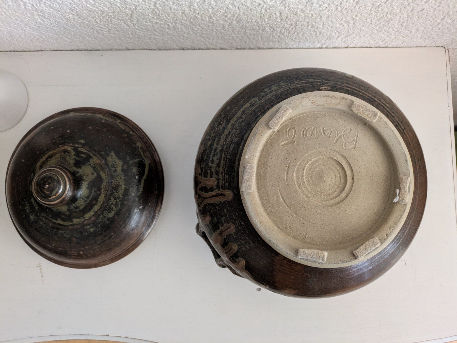 Pentole: Rustikale Steingut-Terrine mit Deckel, Vintage Look! – Usato da Zürich venduto da but_9lq6 4