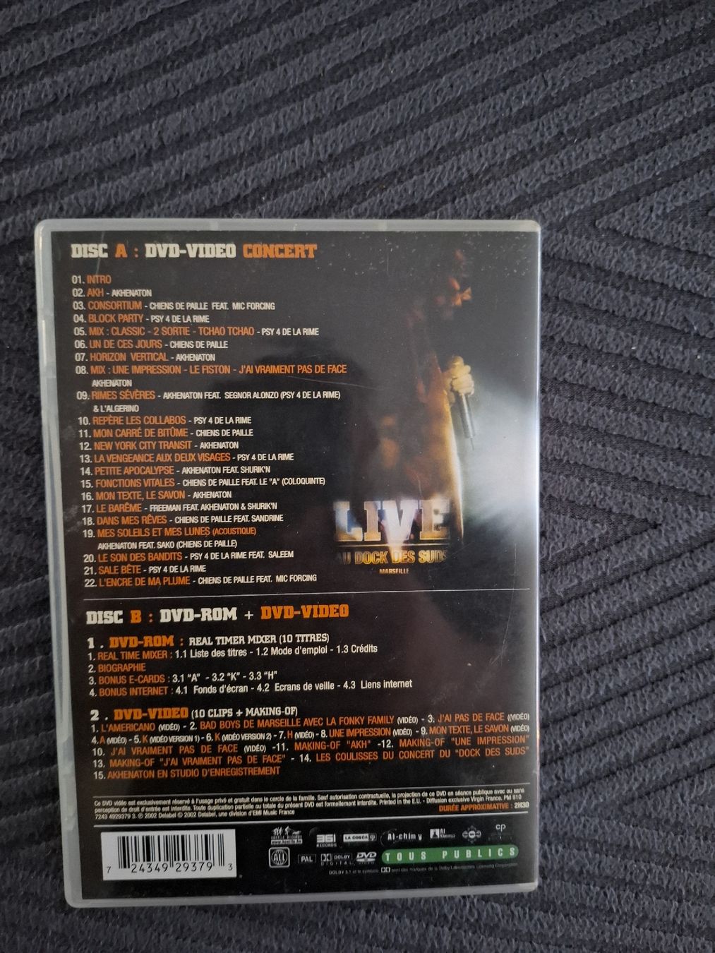 Alle DVDs: AKHENATON Live au Dock des Sud – Gebraucht aus Monte Carasso von Buttefly 1