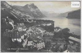 Weesen mit Wallensee - Generalansicht