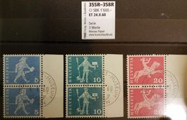 4280) 355R-58R, Rollenmarken ET Vollstempel Kt. 1600.-