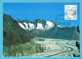 Maximumkarte mit verkehrtem Druck Jungfrau ! Ab Fr.1!