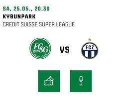 1 x Ticket FC St. Gallen vs FC Zürich / Sektor B2