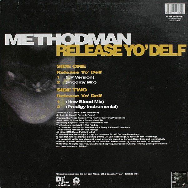 Vinyles: Method Man ‎– Release Yo' Delf – D'occasion à Genève par yoww123 1