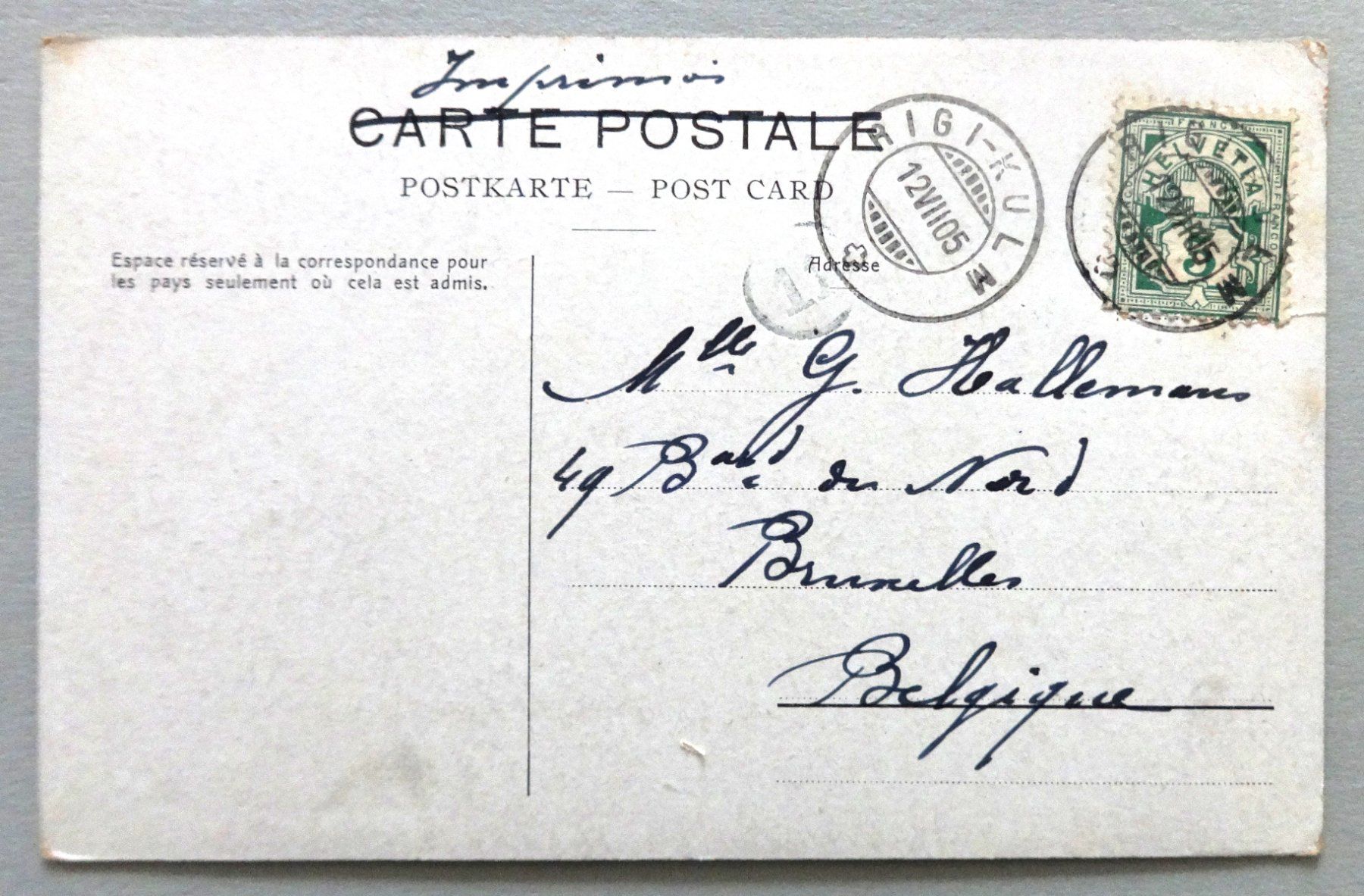 Cartoline postali: Dorfstudie im Berner Oberland – Usato da Fétigny venduto da Billy2miny 1