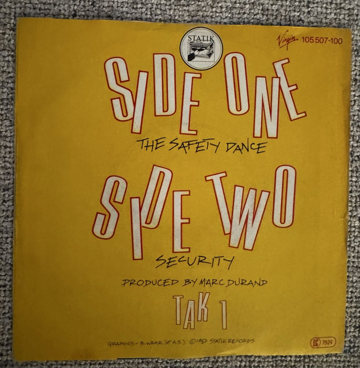 Dischi in vinile: Men Without Hats -  The Safety Dance - 7" Single - 80s – Usato da Rorbas venduto da BlackstarRecords