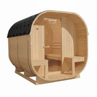 Outdoor Fasssauna SION DELUXE L mit Ofen (8kW) + Zubehör
