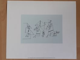 Paul Klee: Familienspaziergang Tempo II  Kunstdruck/Litho