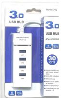 USB3.0 Hub, 4port, 5gbps, ovp, neu, weiss