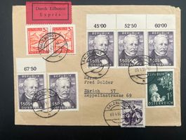 1954 Österreich Brief express nach Zürich   (G721)