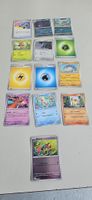Lot de cartes Pokémon différentes, plusieurs raretés