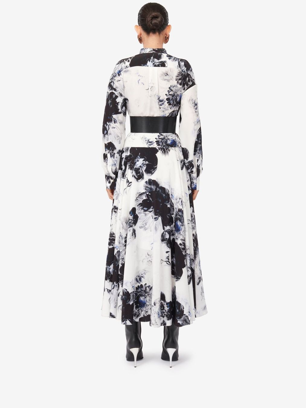Alexander Mcqueen Vestiti: Alexander McQueen Seide Maxikleid Chiaroscuro IT46/DE40 NEU – Nuovo (secondo la descrizione) da Arch venduto da timerock 3