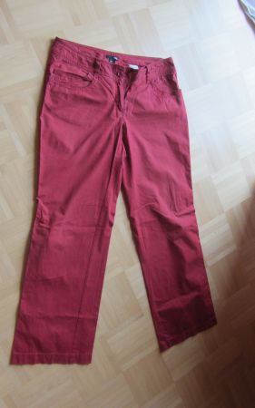 Pantalon rouge T 42 en coton