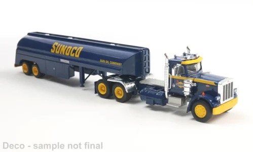 Peterbilt Modellini d'auto: Peterbilt Tankzug Sunoco Brekina H0 1/87 – Nuovo e nell'imballaggio originale da Würenlos venduto da SWISSOLDTIMERS 1