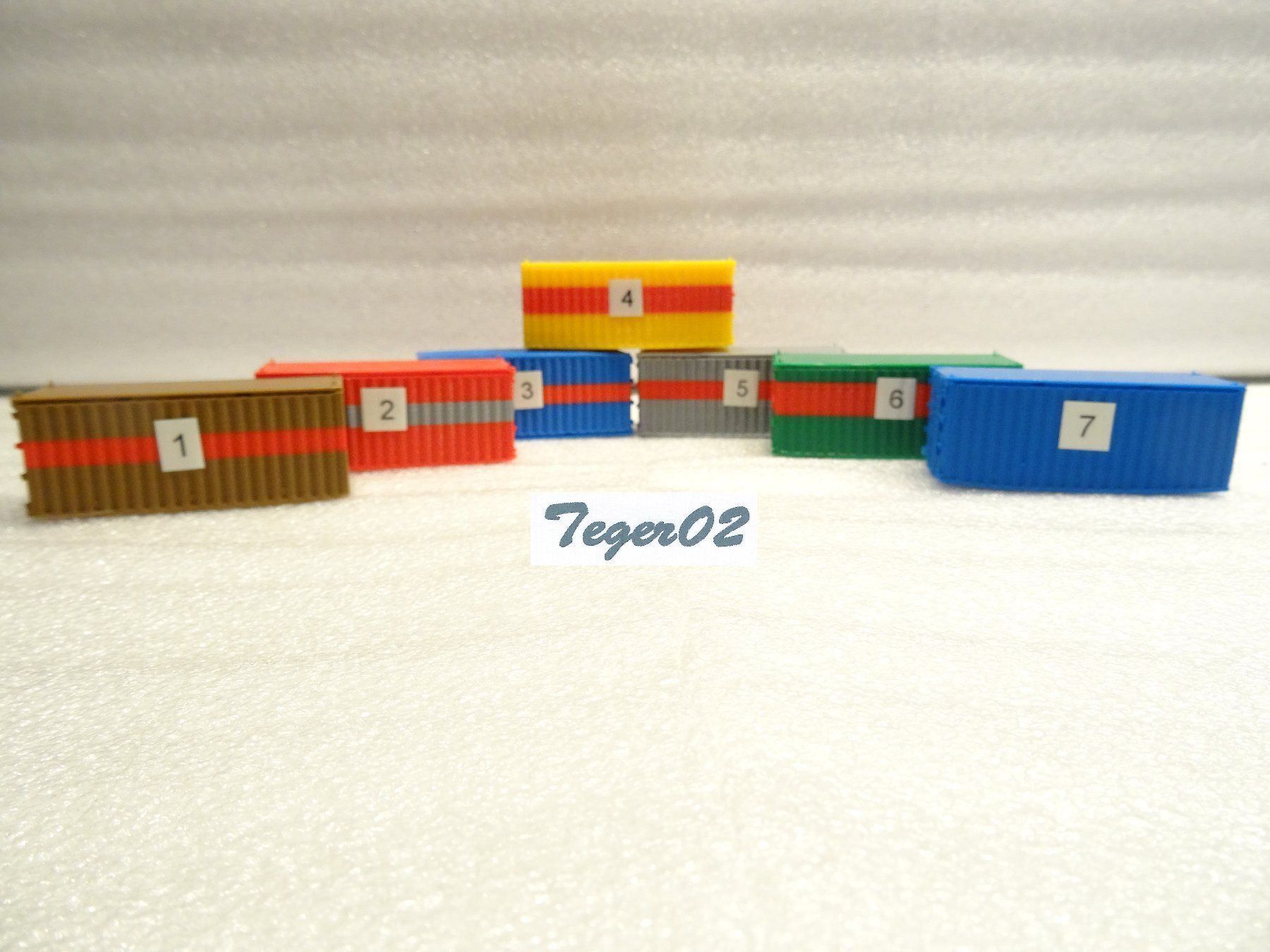 Modellini di ferrovie: H0 Container aus dem 3D Drucker – Nuovo (secondo la descrizione) da Hochdorf venduto da Teger02