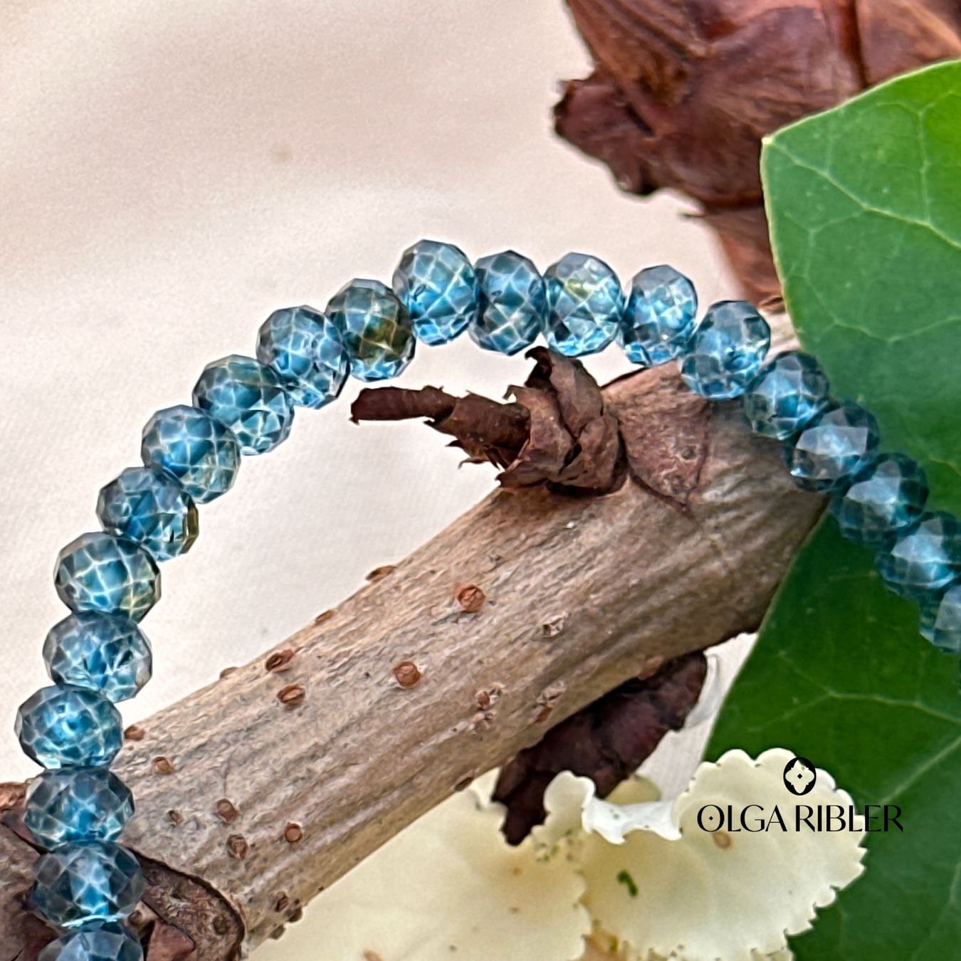 Olga Ribler Bracciali & Braccialetti: Armband, blauer Apatit – Nuovo (secondo la descrizione) da Luzern venduto da MonikaS03 3