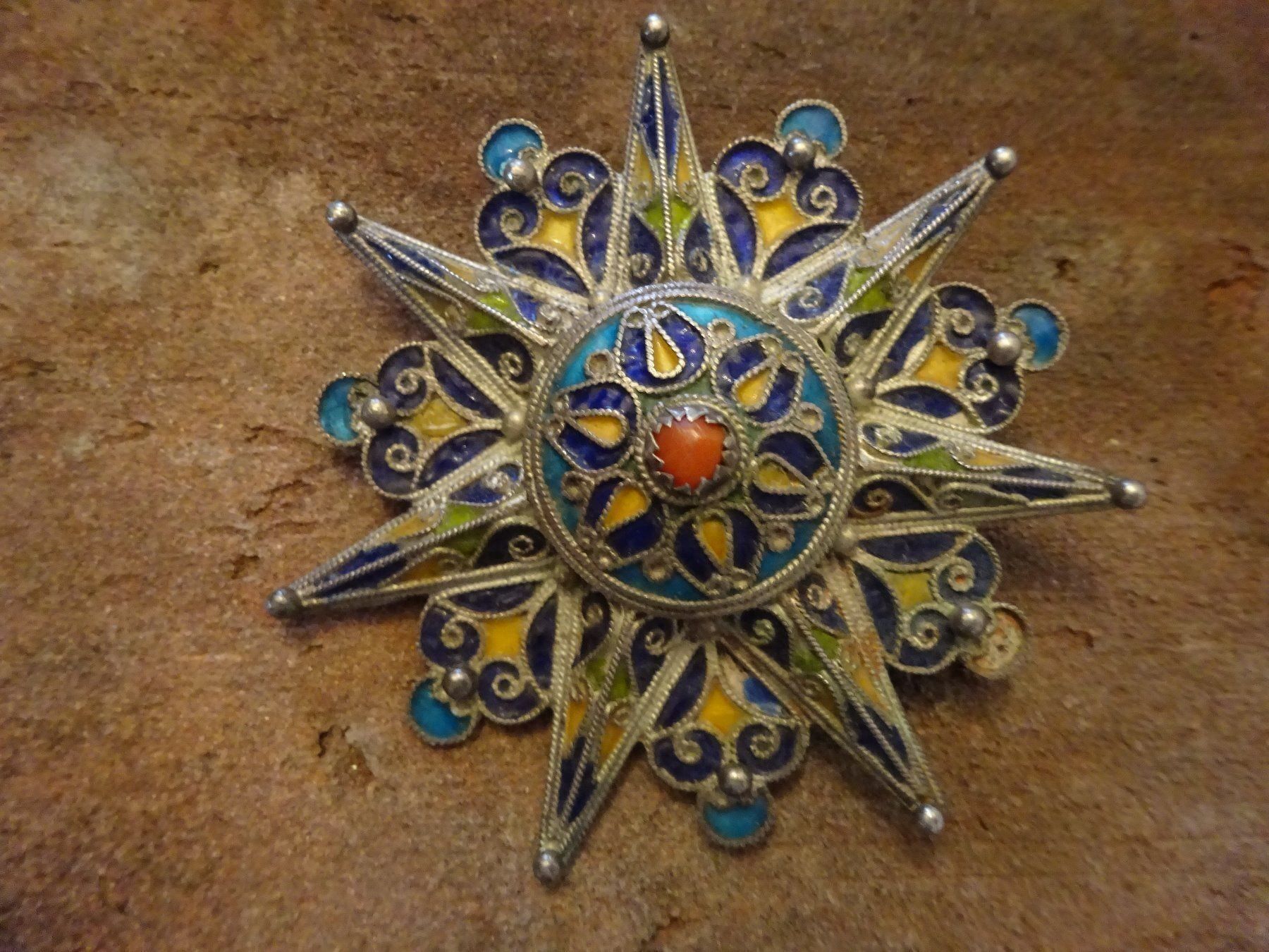 Broches & Aiguilles: Brosche Stern Cloisonné – D'occasion à Esslingen par FetteSchnecke 3