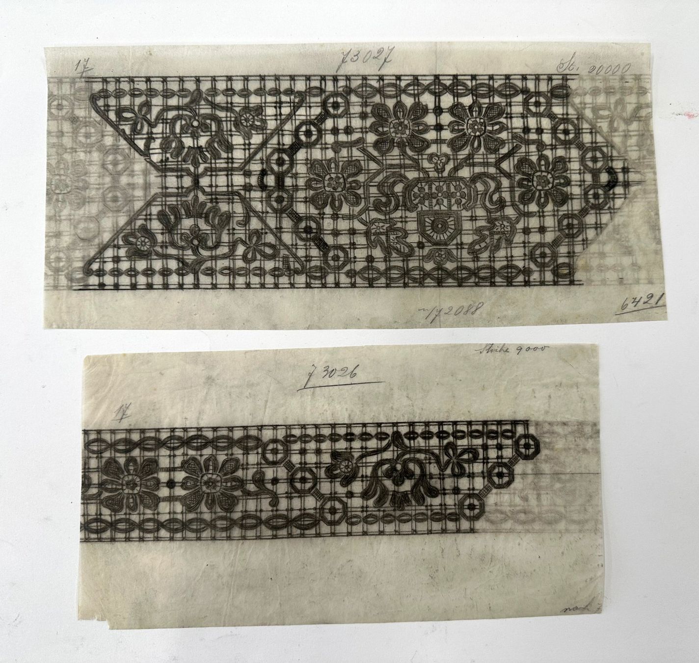 Tessuti: Stickereientwurf um 1900 – Usato da St. Gallen venduto da winona04