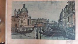 Lithographie Bernard Buffet Le Grand Canal Venise 1957