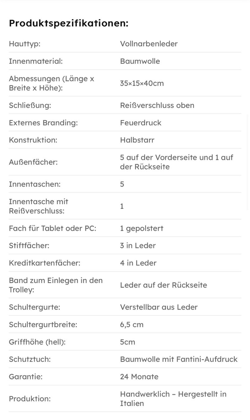 Zaini: Atlantis-Lederrucksack – Nuovo e nell'imballaggio originale da Wittenbach venduto da bes_k8vr 4