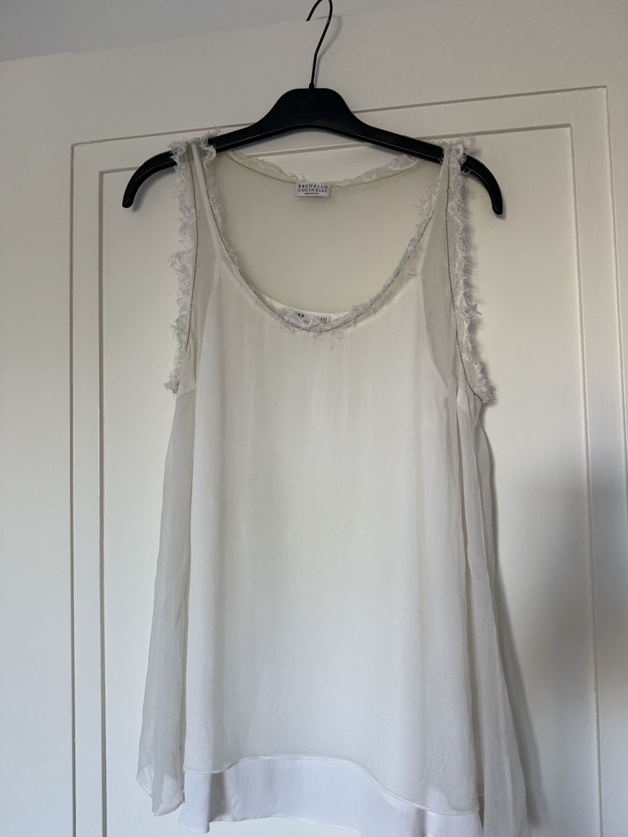 Brunello Cucinelli Tops: Brunello Cucinelli Top Gr.M Seide/Acetat, Sommer Schnäppchen – Gebraucht aus Zürich von Ju777